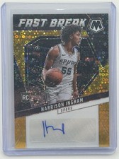 2024-25 Mosaic Fast Break Harrison Ingram RC Auto 1/10 Gold First print SSP