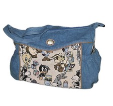 LOONEY TUNES 1996 Vtg Lovables Baby Boom Tapestry Diaper Bag Daffy Tweety Taz