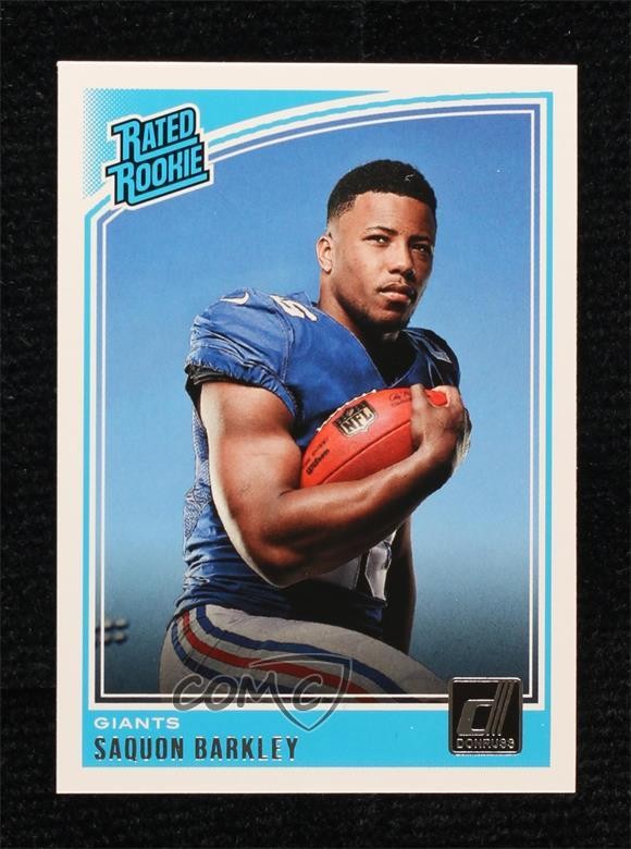 2018 Panini Donruss Rated Rookie Saquon Barkley #306 0y3l