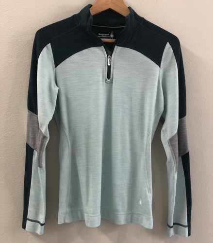 Smartwool Classic Thermal Merino Base Layer 1/4 Zip Pullover Women’s SZ M EUC - Picture 5 of 13