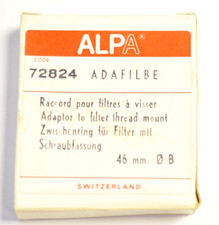 ALPA 72824 adapter for 46mm screw-In filters ADAFILBE . Nos.