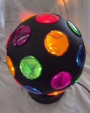 Rotating Disco Ball Multi-color Party Light Tested Works Perfect 