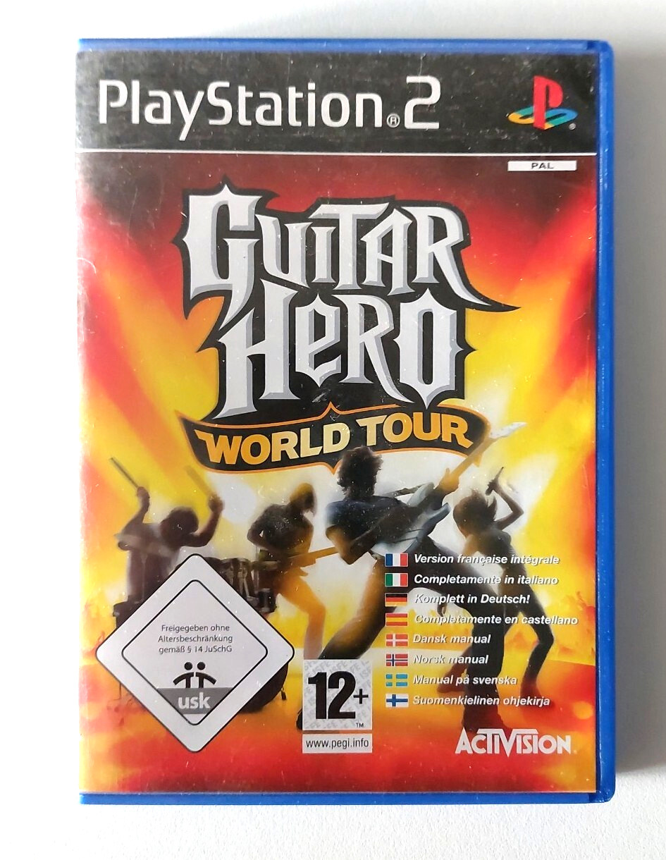 Guitar Hero World Tour – Jeu PS2 – VF – Bon état – Avec notice – PEGI 12
