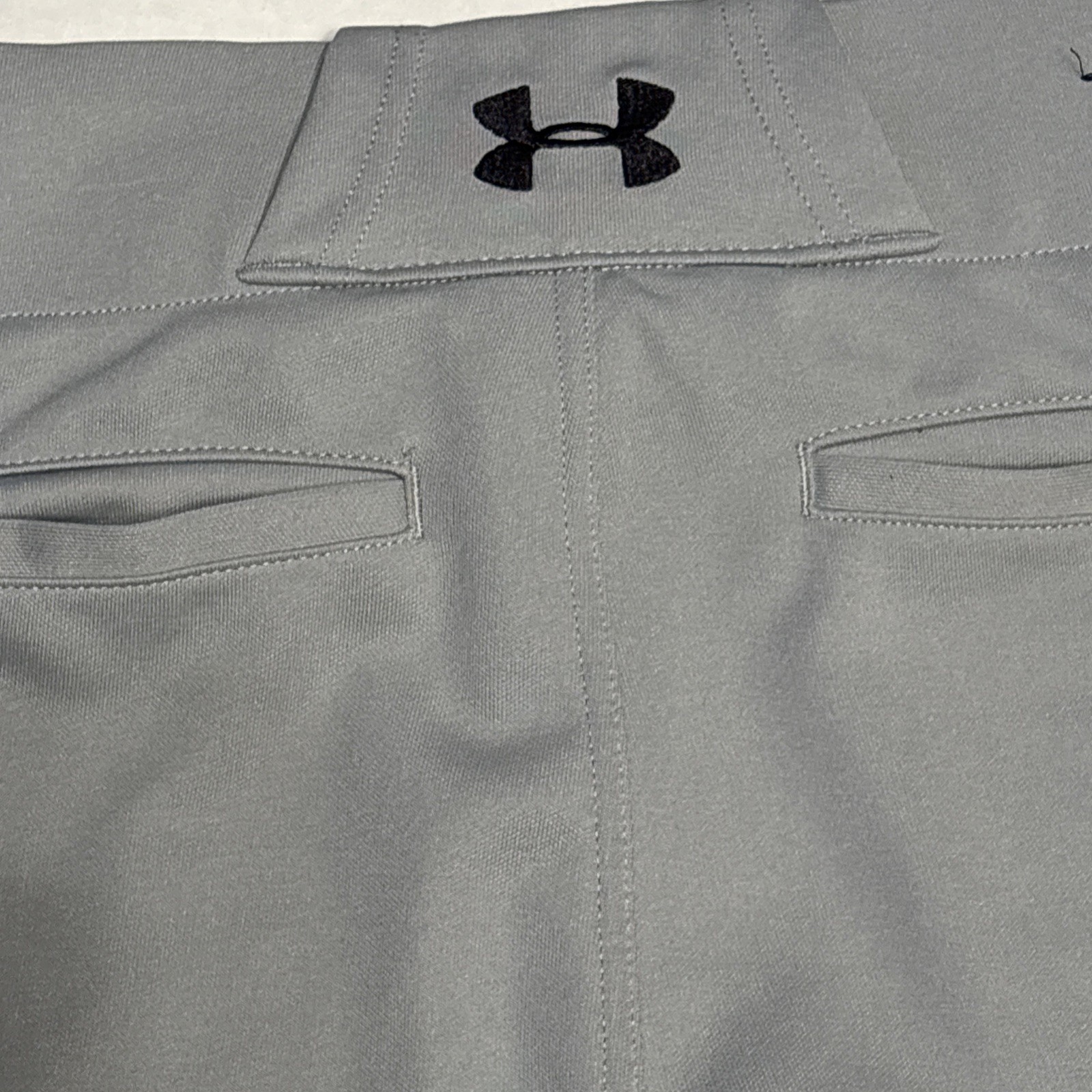 Under Armour Heat Gear Baseball Pants Size Medium Loose Fit Gray Belt Loop 31x31 thumbnail 8