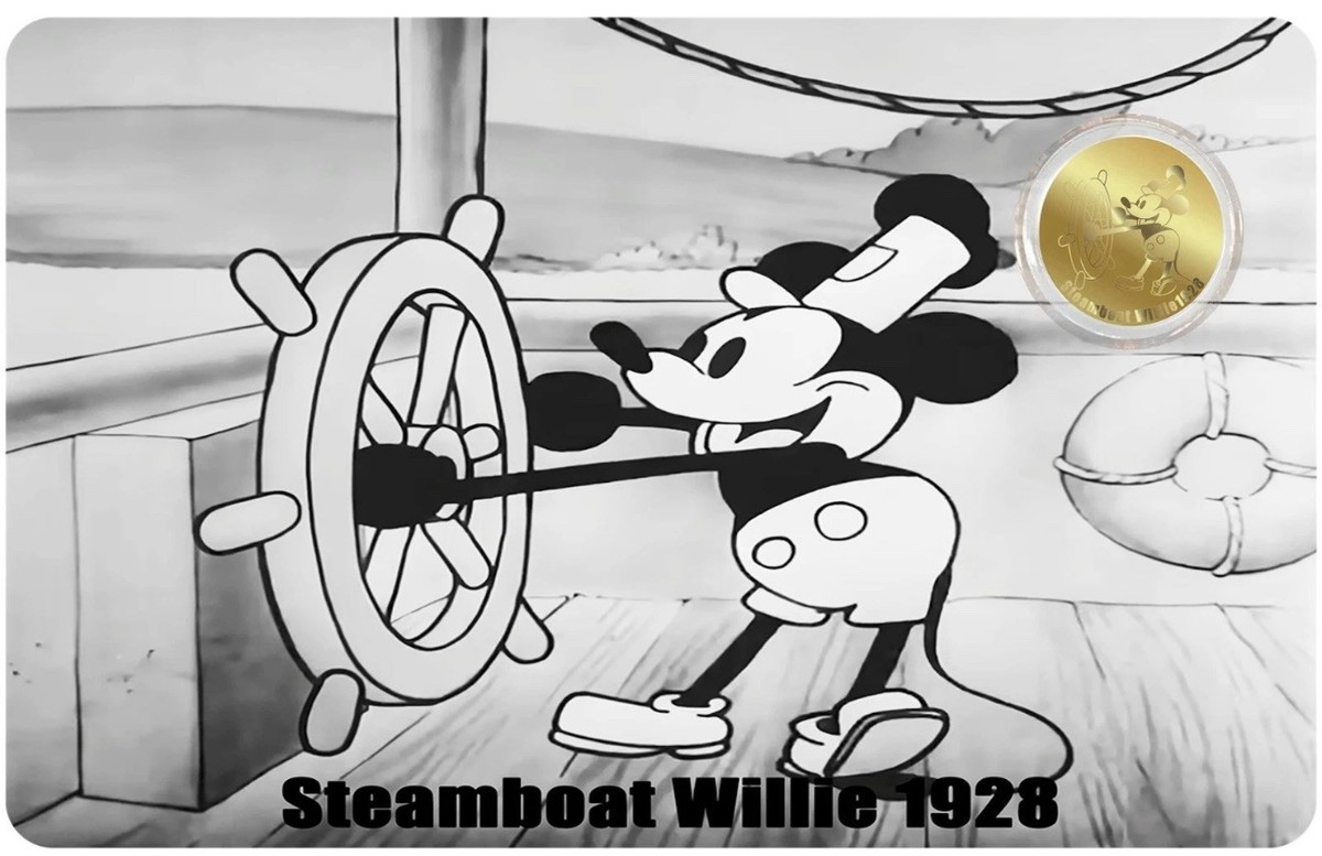 2026 STEAMBOAT WILLIE 1928 1/1000 oz .9999 Gold Coin In Card | eBay