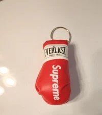 Supreme Boxing Gloves Red Keychain Car Mirror Hanging Baxkpack Decoration Bape