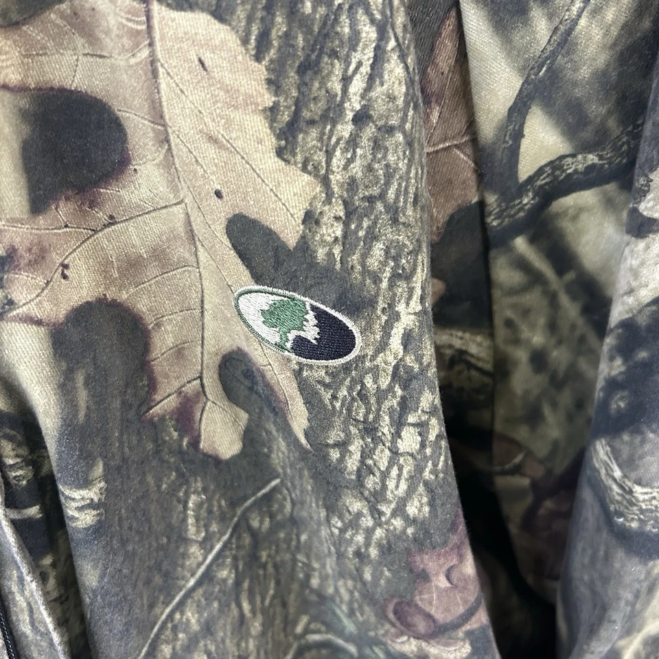 Vintage Russell Outdoors Mossy Oak Camo Camouflage Hooded Zip Up Jacket Size XL - Image 2 of 4