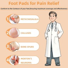 36PCS Metatarsal Foot Pads for Pain Relief, Ball of Foot Cushions for Women a...