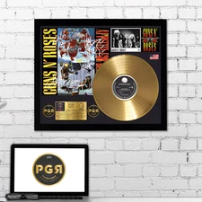 Gold Plated LP Vinyl - Guns N Roses - Memorabilia Music Gift | PGR