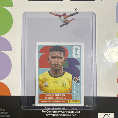 Panini FIFA World Cup 2026 Bathusi Aubaas Player Portrait Soccer Sticker RSA14
