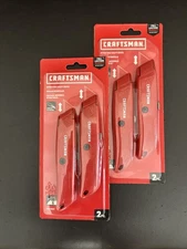 Craftsman Retractable Utility Knife - Red, 2PACK Of 2 Includes 6 Blades Each Pk