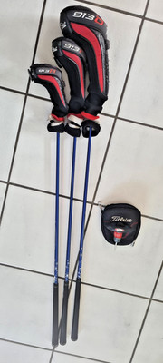 Set mit Titleist 913 Driver 10.5 + Holz 3 + Hybrid + Drehmomentschlussel