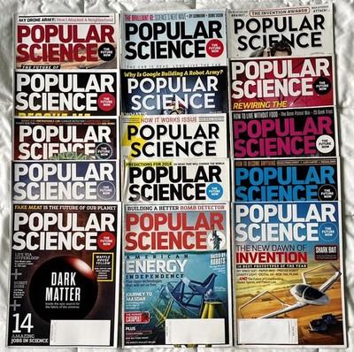 16 Popular Science Magazines: 2013 & 2014 - You Pick - Save When You Buy More