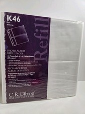5 New C.R. Gibson Photo Album Refill Pages 4"x6" Pocket Sheets K46