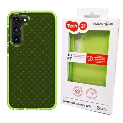 Tech21 Hülle für Samsung Galaxy S23+ Lime Evo Check Cover Fallschutz