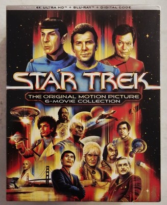 STAR TREK ORIGINAL MOTION PICTURE 6 MOVIE COLLECTION 4K ULTRA HD/BLU-RAY/DIGITAL