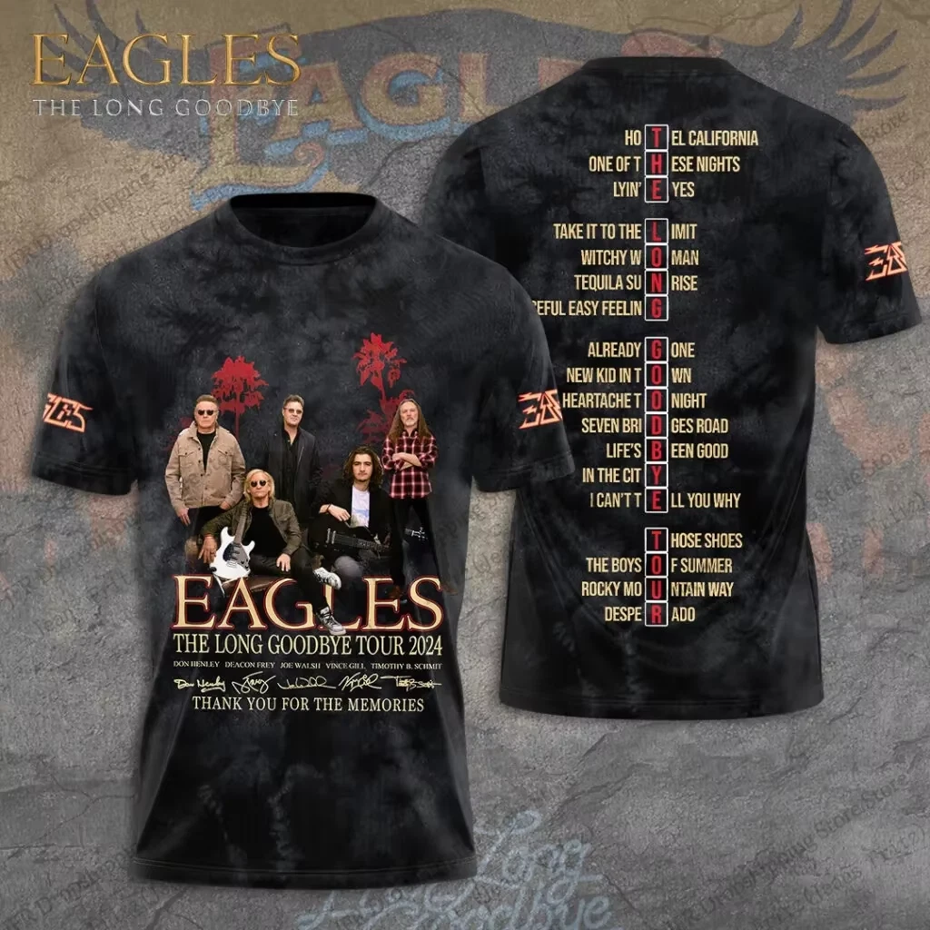 The Eagle Band The Long Goodbye Tour T Shirt