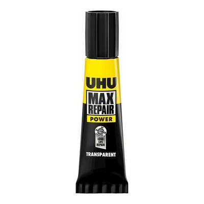 UHU Max Repair Power Adhesive (0.28 oz): Clear Strong Flexible Glue for Indoo...