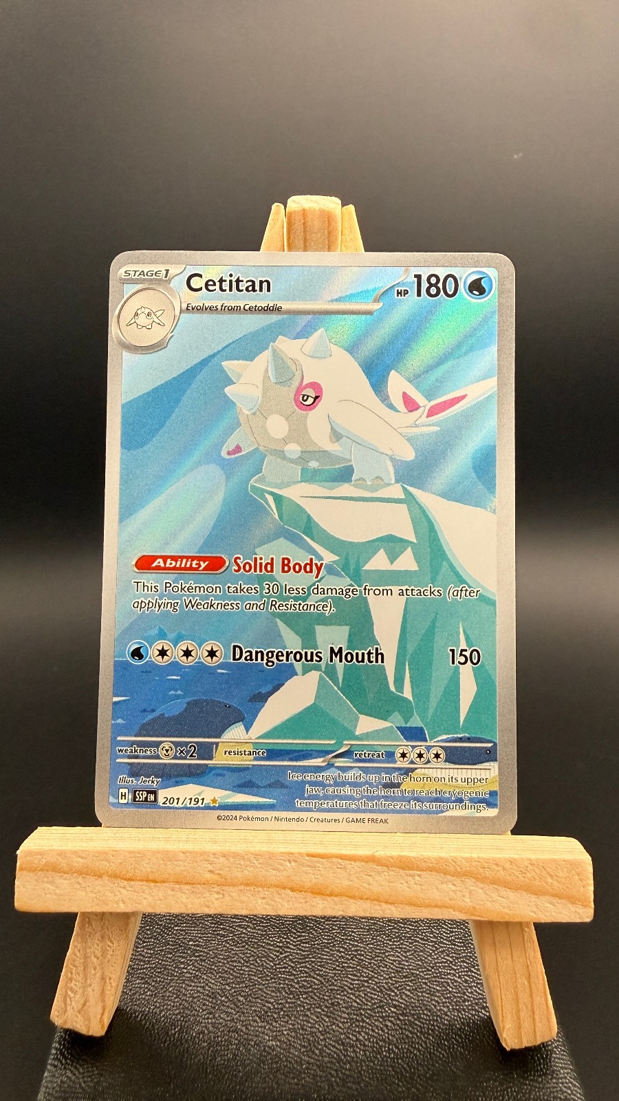 Cetitan 201/191 Illustration Rare SV08: Surging Sparks Pokemon TCG NM