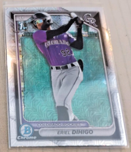 2024 Bowman Chrome Fernando Cruz 1st Bowman Mojo Refractor - Cubs -