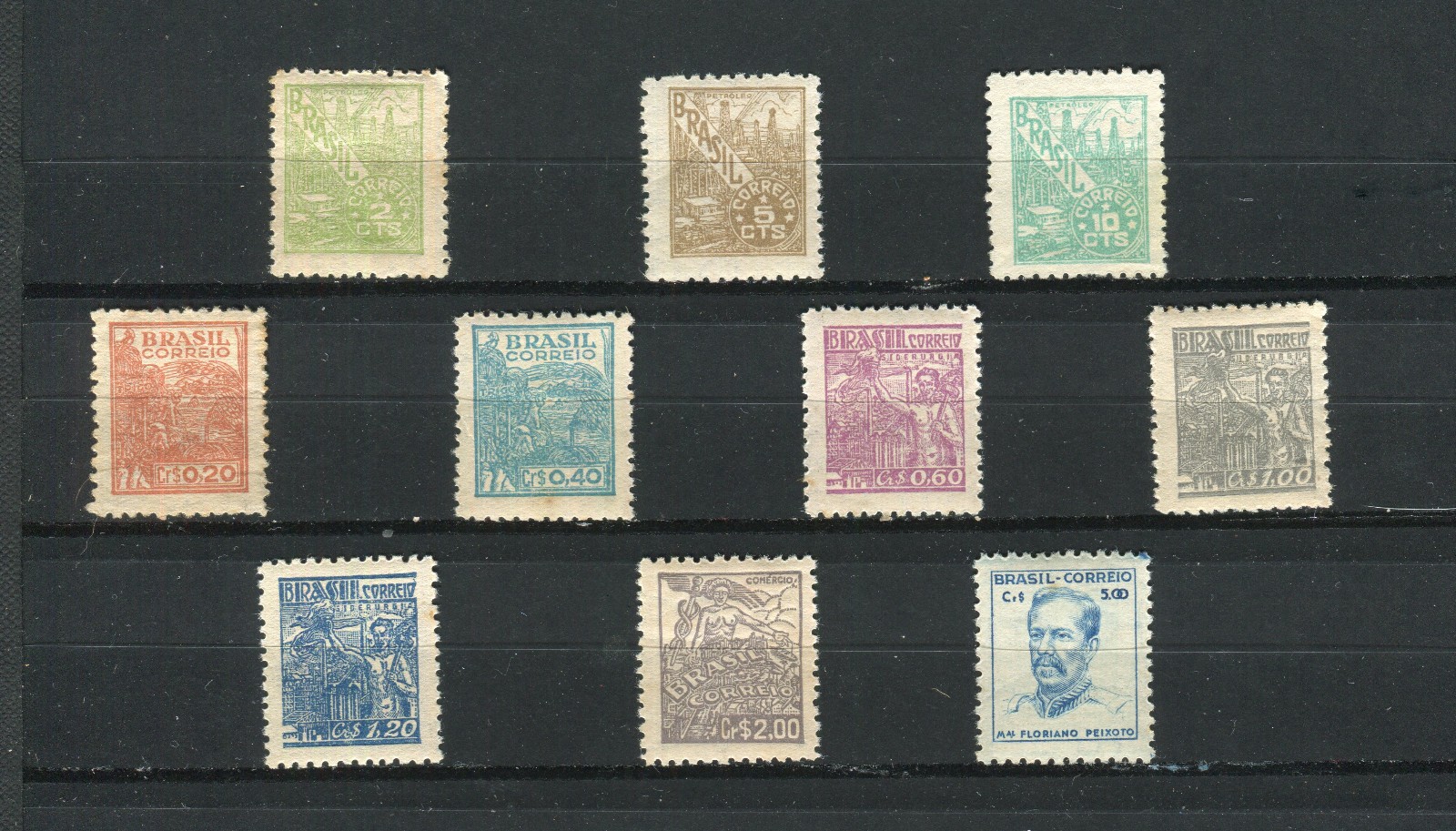 Brazil - 1946/1949 - WMK CORREIO * BRASIL - MNH, MH, MNG