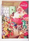 Original 1953 Vintage Print Ad: Santa with Dolls Ft. Drinking Coca-Cola#Columbia