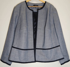Talbots womens size 24w blazer jacket blue office work teacher