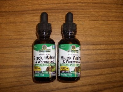 Nature's Answer Black Walnut & Wormwood Fluid Extract Alcohol-Free 1 fl oz 6/30