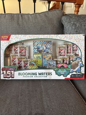 BRAND NEW POKÉMON 151 BLOOMING WATERS PREMIUM COLLECTION FACTORY SEALED READ