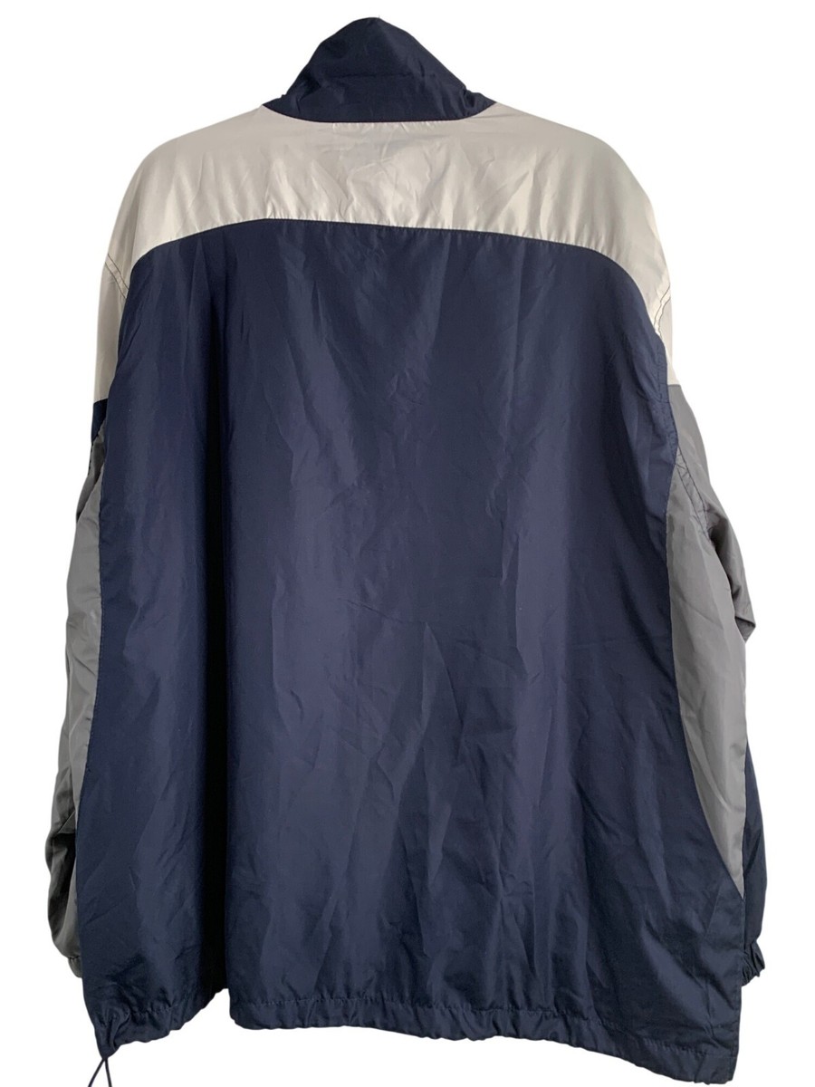 Reebok NFL Team XXL Chicago Bears Windbreaker Jacket Navy Grey