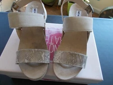 New Not Rated Women's Revy Faux Leather Snake Wedge Sandal Size 8.5 Shoes