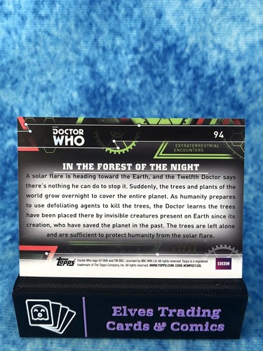 Doctor Who Extraterrestrial Encounters PURPLE /50 SINGLE Non-Sport Trading Card - Picture 174 of 184