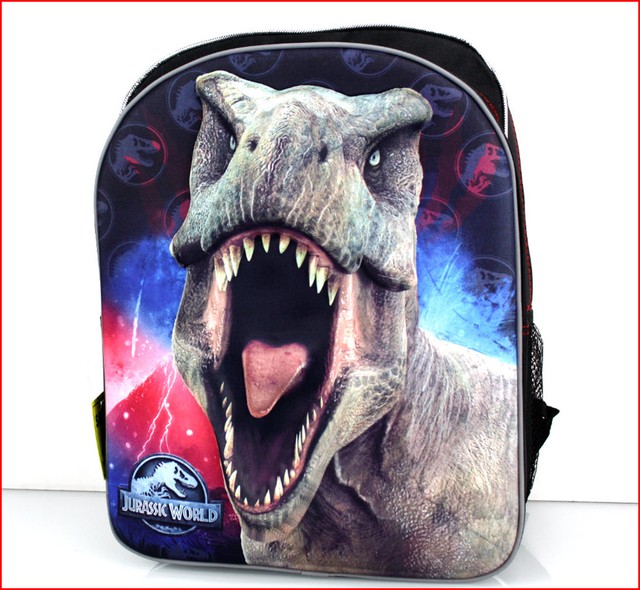 Jurassic World Fallen Kingdom Large 3D Hard Front BACKPACK Raptor Blue