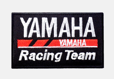 YAMAHA RACING TEAM EMBROIDERED PATCH IRON/SEW ON 3-3/8'' x 2'' MOTORCYCLES MOTO GP