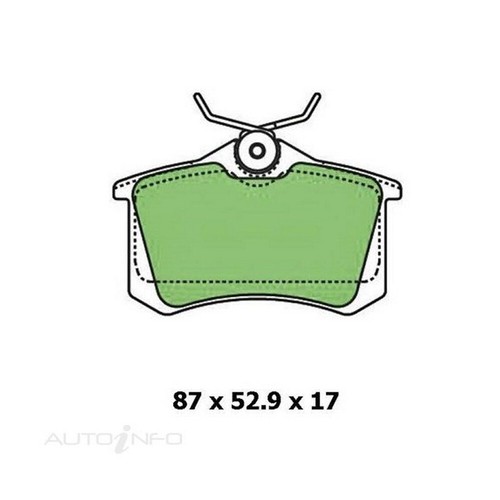 PROTEX Ultra Brake Pads - Rear For VOLKSWAGEN POLO 9N BNV 2005-2007 #DB1449CP - Picture 3 of 5