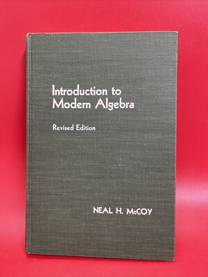 1971 Introduction to Modern Algebra Green Hardcover 5th Edition Neal H. McCoy