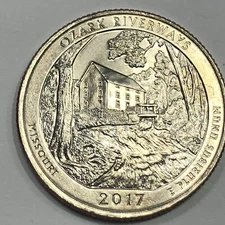 2017 P -  Ozark National Scenic Riverways ATB Quarter Dollar Coin