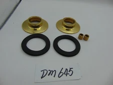 Kohler Polished Brass Bathtub Tub Deck Trim For handles with Adapters & Seal