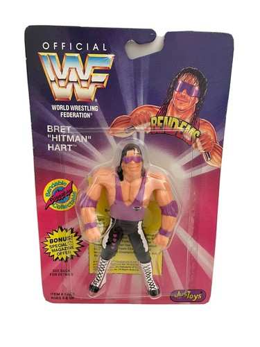 WWF Bret Hitman Hart Bend ems Hit Man JusToys 1994...