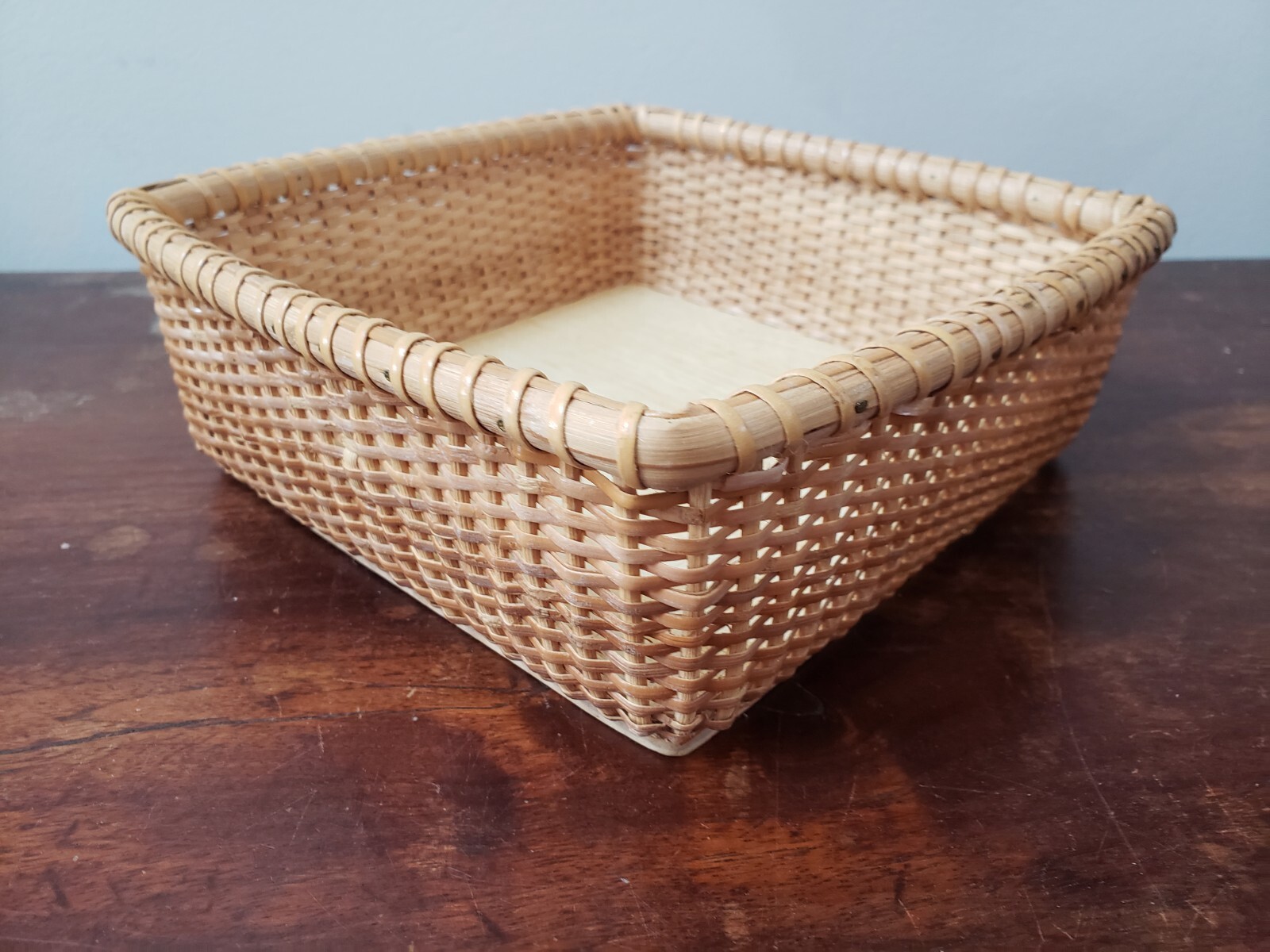 Vintage Nantucket Basket Dinner Napkin Holder Server Nautical Decor eBay