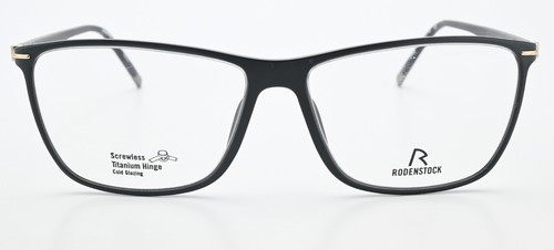 RODENSTOCK Brille R 7046 A 54-14 140 Acetat Titanium Schwarz Matt Karree im Etui - Picture 2 of 12
