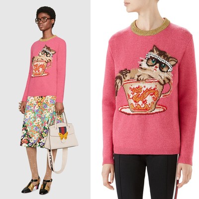 gucci cat jumper