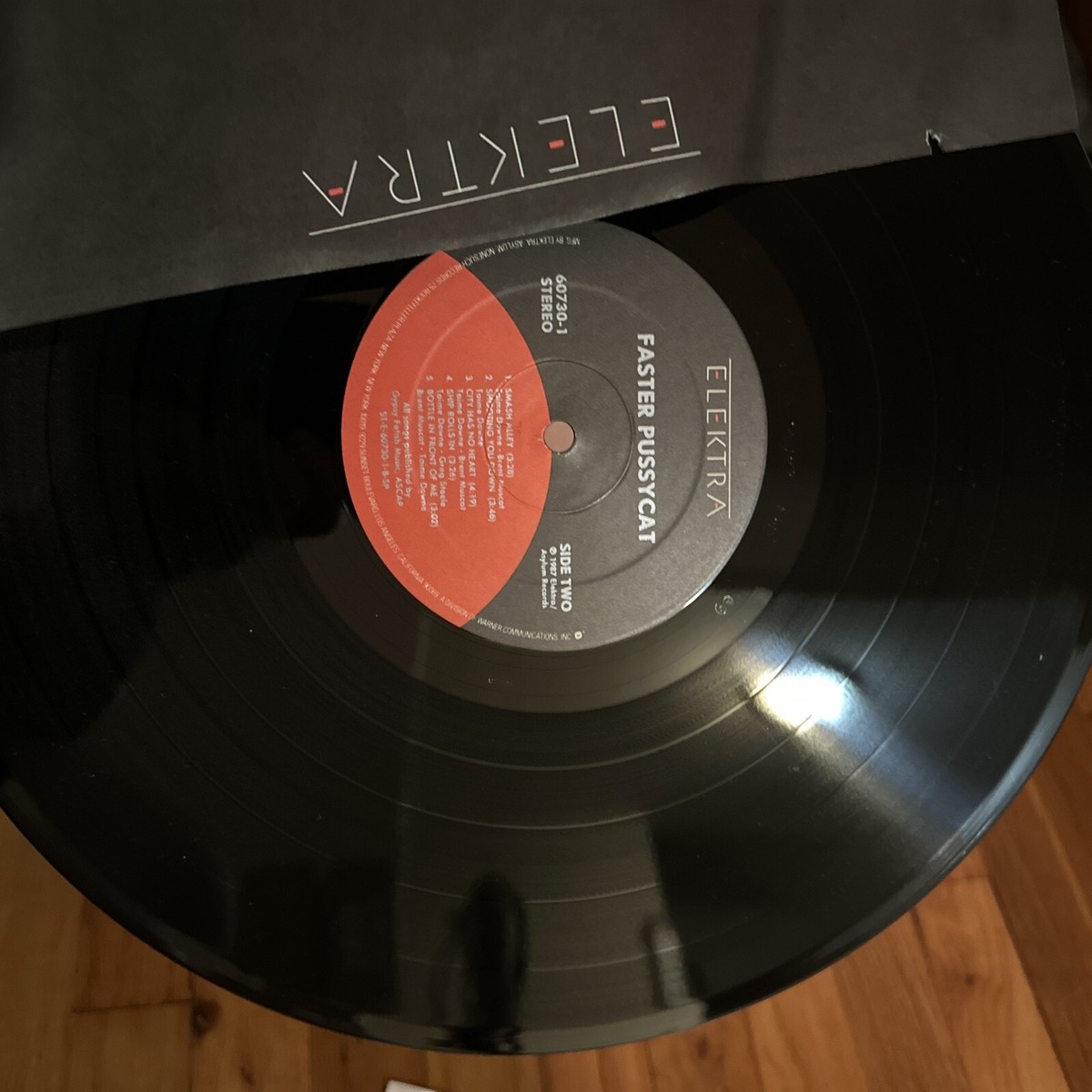 Faster Pussycat ‎”Faster Pussycat” LP/Elektra ‎960730-1 (EX) 1987