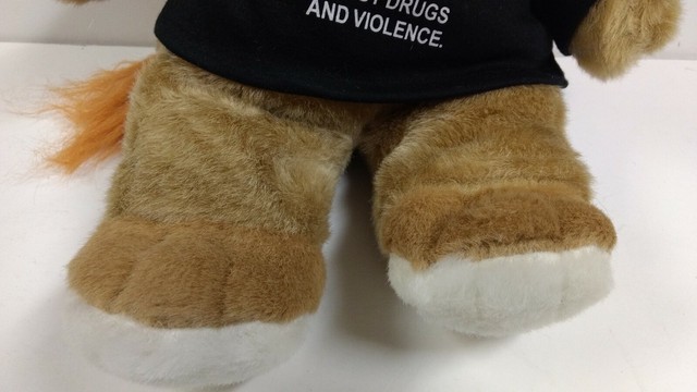 Vintage DARE to Resist Drugs & Violence Lion Mascot Plush Stuffed Animal 18