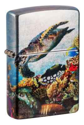 Zippo Deep Sea Design 540 Tumbled Chrome 48780