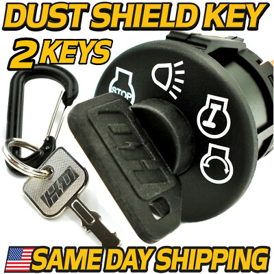 4-Position Key Switch Ignition For John Deere LT Series Mowers (LT133 To LT190) With Headlights
