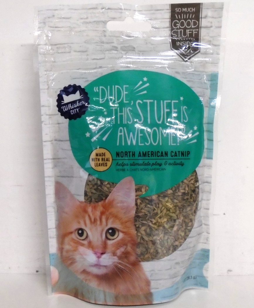 NEW Whisker City North American Catnip 3PACK 1 oz (28.3g)/Bag w