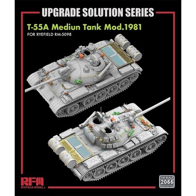 Rye Field Models RM-2055 1:35 T-55A Medium Tank Mod. 1981 Resin Kit