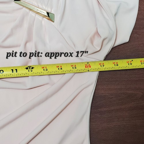 Calvin Klein Shirt Women's XS, Blush 3/4 Sleeve Blouse Formal Business Top - Picture 8 of 10