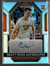 Colin Castleton 2023 Panini Prizm Draft Picks Silver Auto